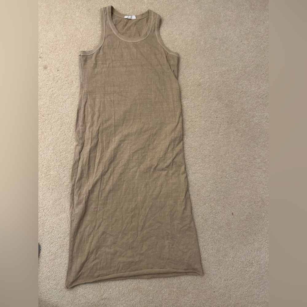 Double Zero Sleeveless Maxi Dress in Tan